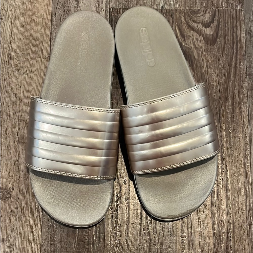 Adidas Women's Metallic Slide Sandals